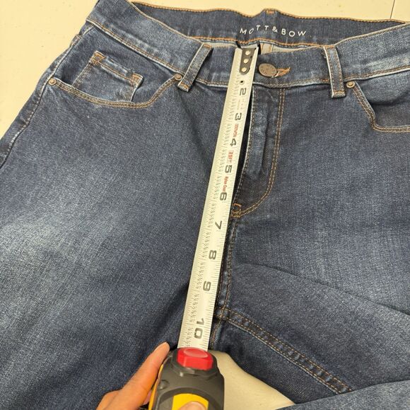 Mott And Bow Women Slim Straight Ridge Jeans 29x30(Fits30X30.5) Stretch Normcore - Picture 6 of 10